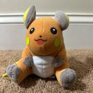 Pokemon Raichu Mini Plush Toy Beanie Vintage Game Freak Nintendo 1998 Read